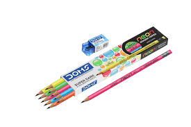 Doms Neon Rubber Tipped Pencil: 10 Pieces