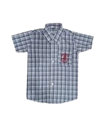 Blue Checked Shirt For Boys | Class - Nursery | The Bishops School, Camp | Pune